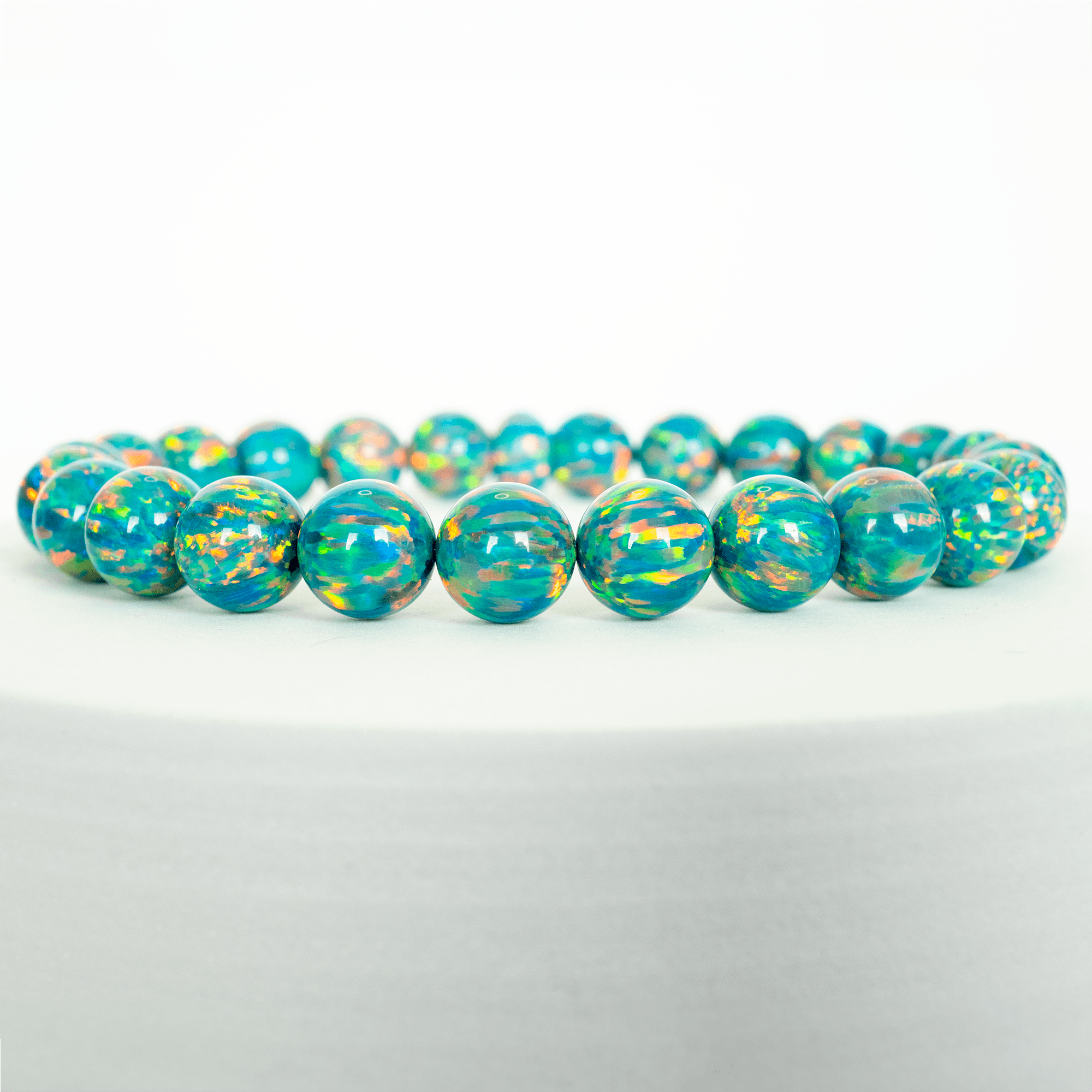 Jade Opal Beaded Bracelet - The Opal Dealer