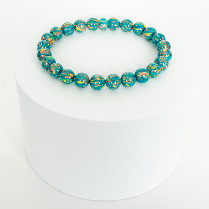 Jade Opal Beaded Bracelet - The Opal Dealer