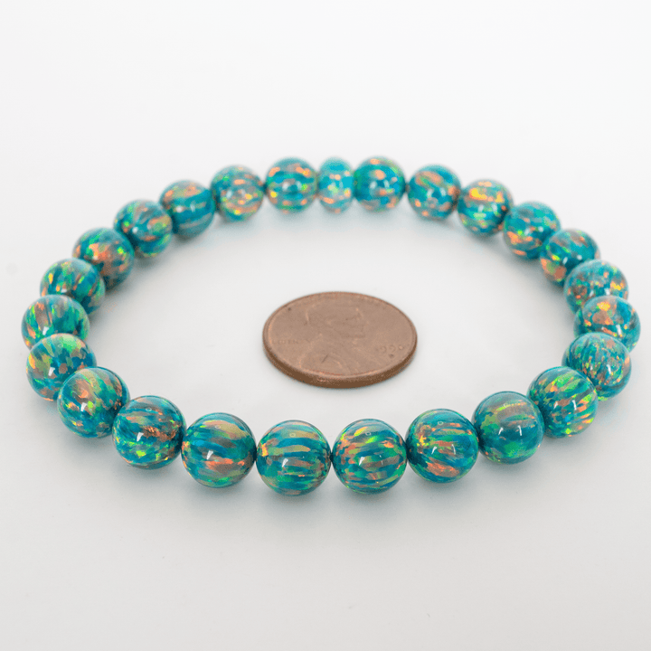 Jade Opal Beaded Bracelet - The Opal Dealer