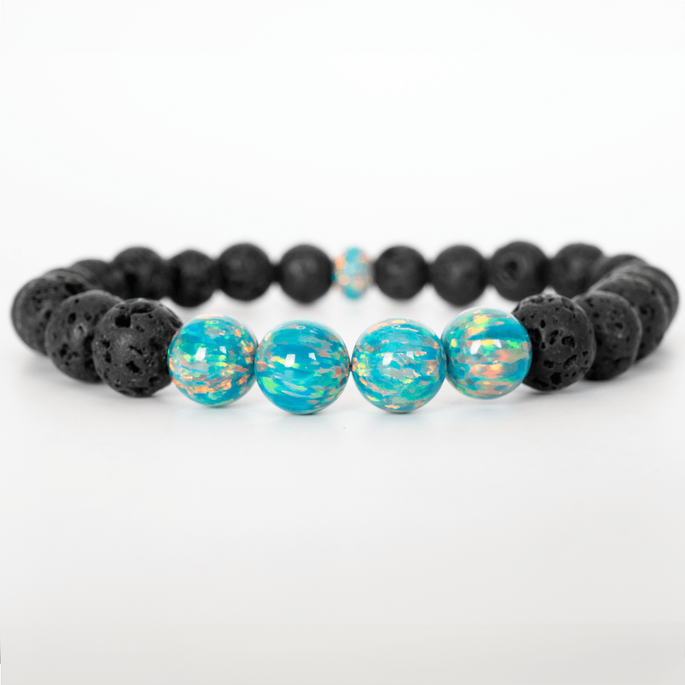 Jade Opal & Lava Stone Bracelet – The Opal Dealer