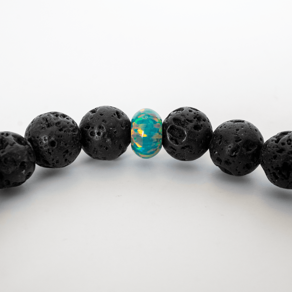 Jade Astral Opal™ & Lava Stone Bracelet – The Opal Dealer