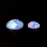 Lilac Galaxy Faceted Pear Cut Opalescence Cabochon