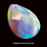 Lilac Galaxy Faceted Pear Cut Opalescence Cabochon