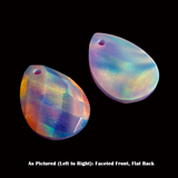 Lilac Galaxy Faceted Pear Cut Opalescence Cabochon