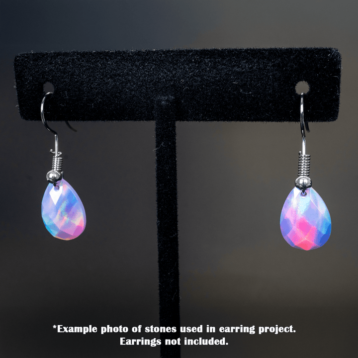 Lilac Galaxy Faceted Pear Cut Opalescence Cabochon - The Opal Dealer