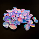 Lilac Galaxy Faceted Pear Cut Opalescence Cabochon