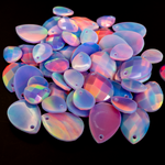 Lilac Galaxy Faceted Pear Cut Opalescence Cabochon