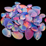 Lilac Galaxy Faceted Pear Cut Opalescence Cabochon