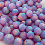 Lilac Galaxy Opalescence Craft Beads