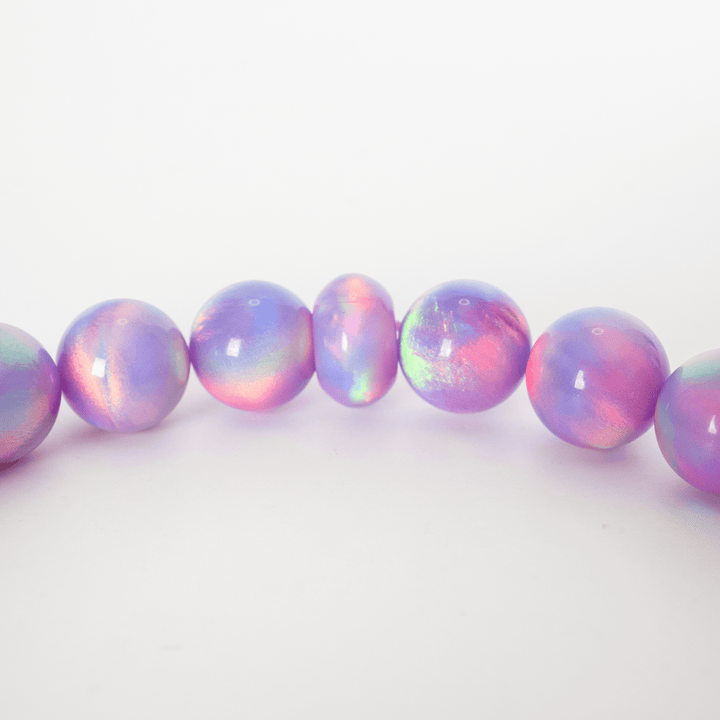 Lilac Galaxy Opalescence Beaded Bracelet - The Opal Dealer