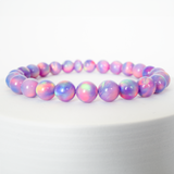 Lilac Galaxy Opalescence Beaded Bracelet