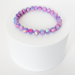 Lilac Galaxy Opalescence Beaded Bracelet