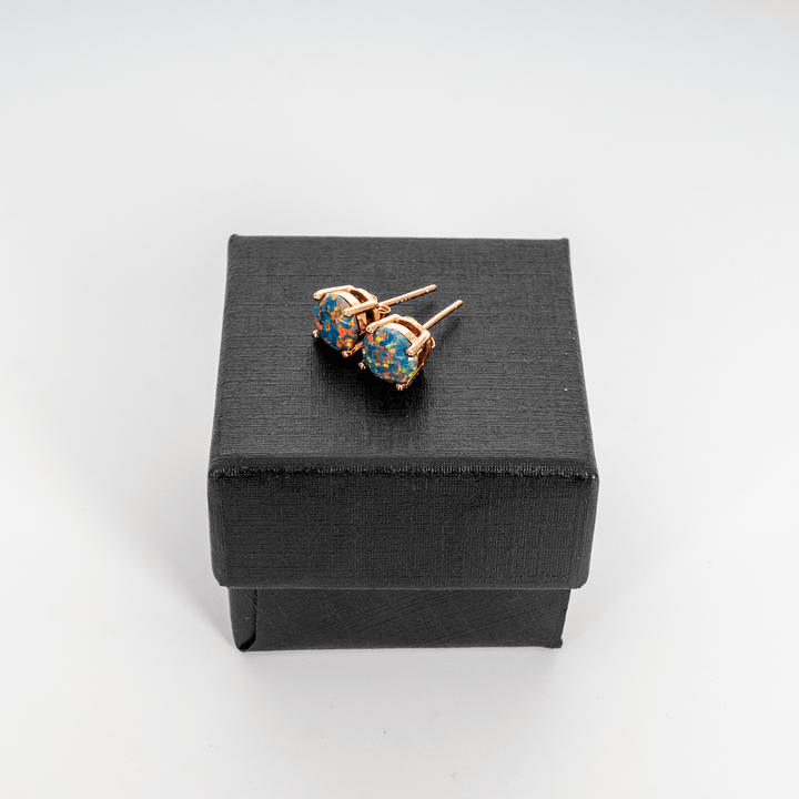 Moonstone Opal Stud Earrings - The Opal Dealer