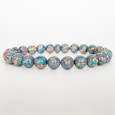 Moonstone Opal Beaded Bracelet