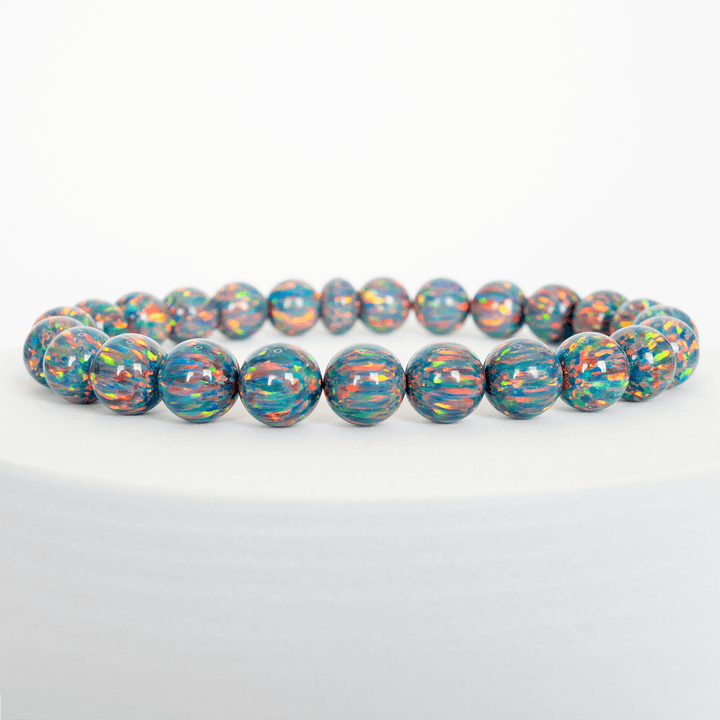 Moonstone Opal Beaded Bracelet - The Opal Dealer