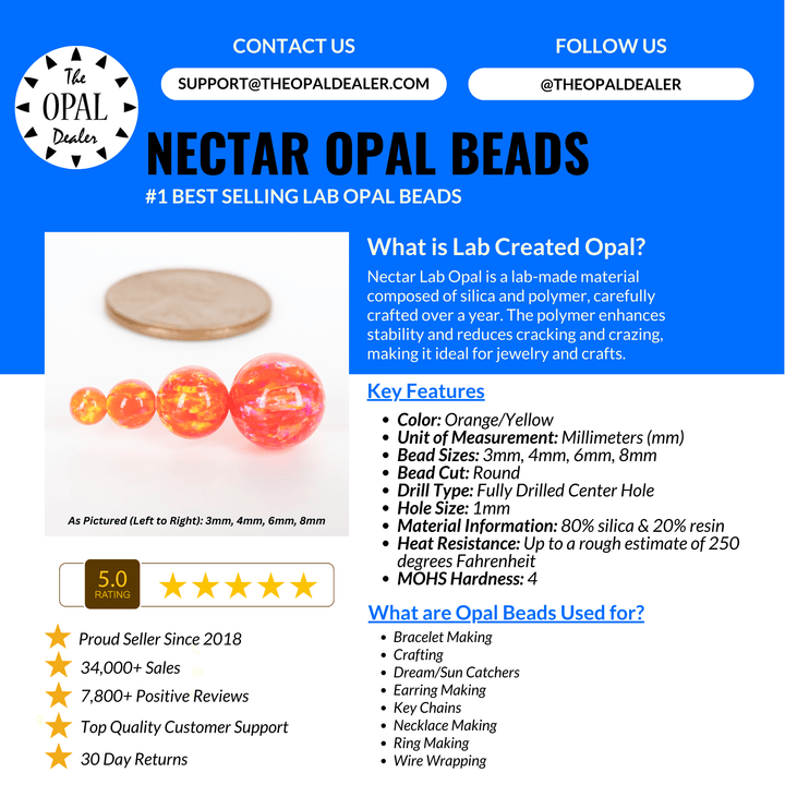 Nectar Opal Craft Beads - The Opal Dealer