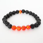 Nectar Opal & Lava Stone Beaded Bracelet