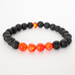 Nectar Opal & Lava Stone Beaded Bracelet