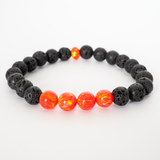Nectar Opal & Lava Stone Beaded Bracelet