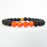 Nectar Opal & Lava Stone Beaded Bracelet