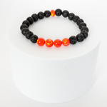 Nectar Opal & Lava Stone Beaded Bracelet