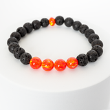 Nectar Opal & Lava Stone Beaded Bracelet