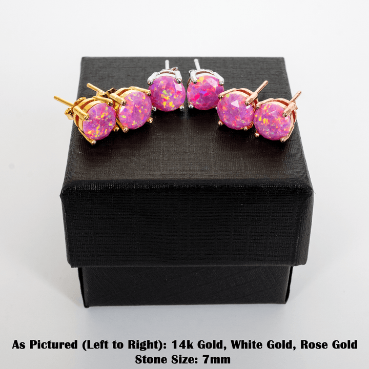 Aurora Opal Stud Earrings - The Opal Dealer