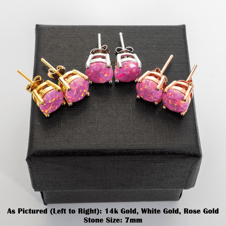 Aurora Opal Stud Earrings - The Opal Dealer
