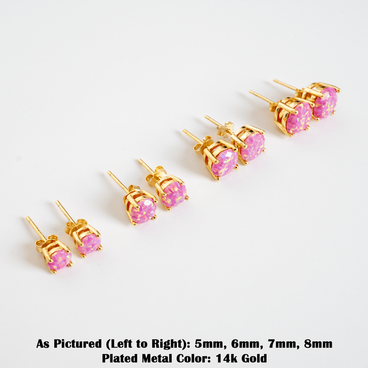 Aurora Opal Stud Earrings - The Opal Dealer