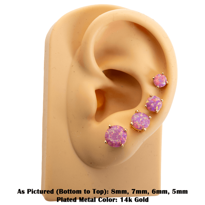 Aurora Opal Stud Earrings - The Opal Dealer