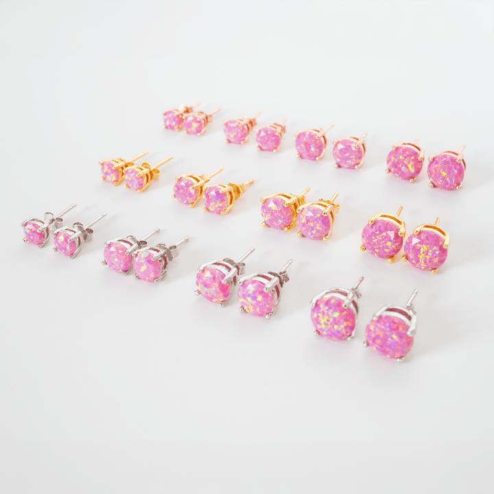 Aurora Opal Stud Earrings - The Opal Dealer