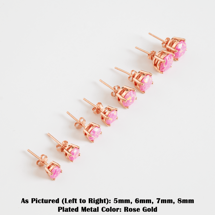 Aurora Opal Stud Earrings - The Opal Dealer