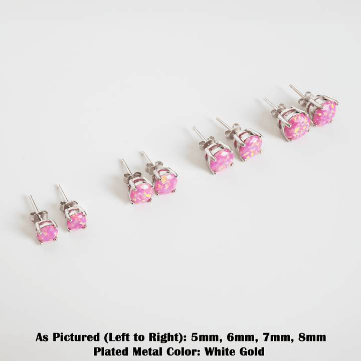 Aurora Opal Stud Earrings - The Opal Dealer