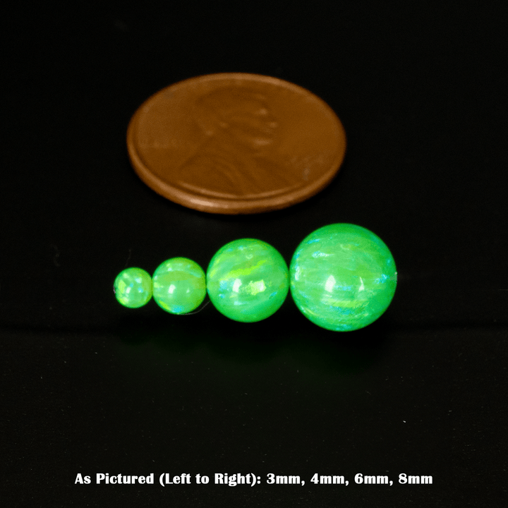 Nuclear Green Opal Craft Beads - The Opal Dealer