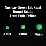 Nuclear Green Opal Craft Beads