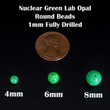 Nuclear Green Opal Craft Beads