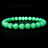 Nuclear Green Glow Opal Beaded Bracelet