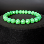 Nuclear Green Glow Opal Beaded Bracelet