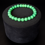 Nuclear Green Glow Opal Beaded Bracelet
