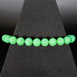 Nuclear Green Glow Opal Beaded Bracelet