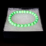 Nuclear Green Glow Opal Beaded Bracelet