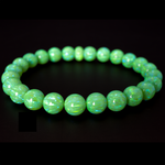 Nuclear Green Glow Opal Beaded Bracelet
