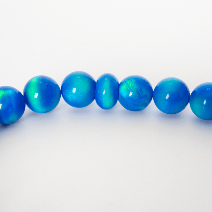 Ocean Blue Opalescence Beaded Bracelet - The Opal Dealer