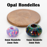 6mm Opal Rondelles