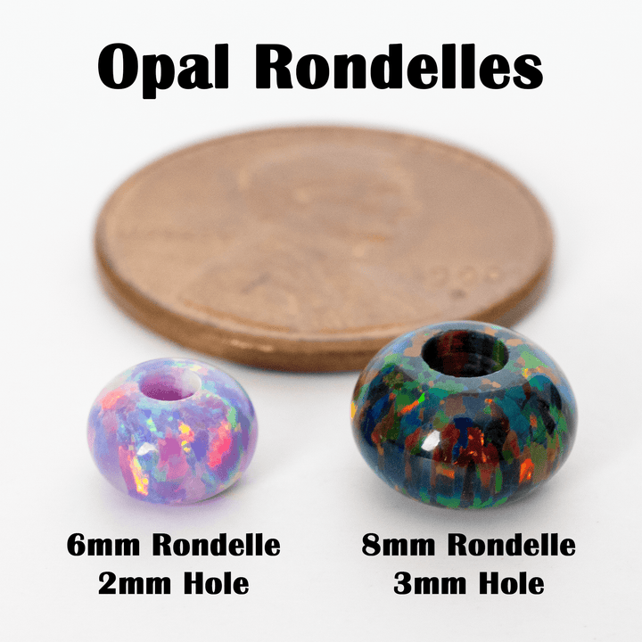 8mm Opal Rondelles - The Opal Dealer
