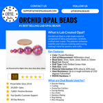 Orchid Opal Craft Beads