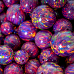 Orchid Opal Craft Beads