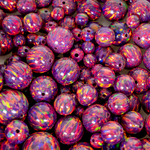 Orchid Opal Craft Beads