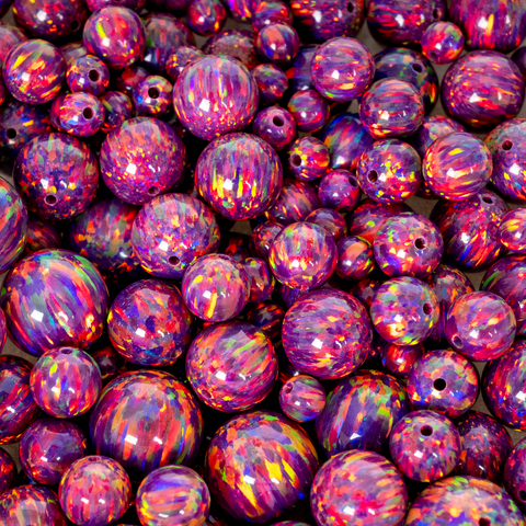 Orchid Opal Craft Beads