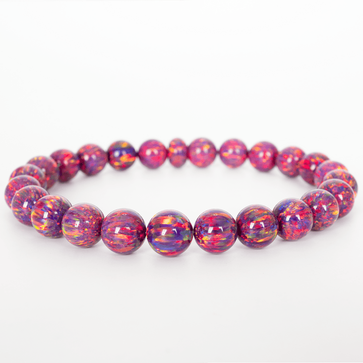 Orchid Opal Beaded Bracelet - The Opal Dealer